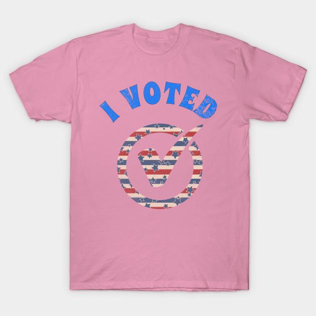 T Shirt Women I Voted Art Harajuku Print Kawaii Tshirt Summer Short Sleeve Female T-Shirt Top Tee