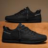 Fashion New Casual Shoes Men Sneakers Outdoor Leather Shoes Walking Shoes Loafers Comfortable Male Footwear Tenis Hombres Black White