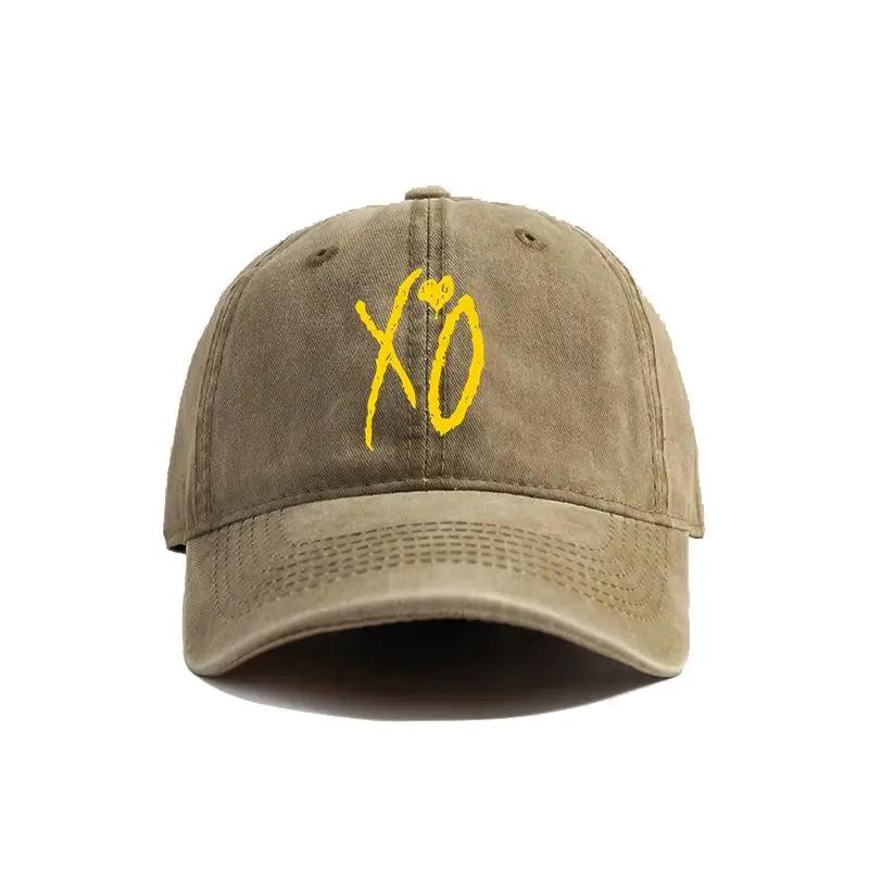 2025 XO The Weeknd Casquette de Baseball Chapeaux Usés Casquette Homme Rétro Extérieur Été Réglable Casquette Papa Mode