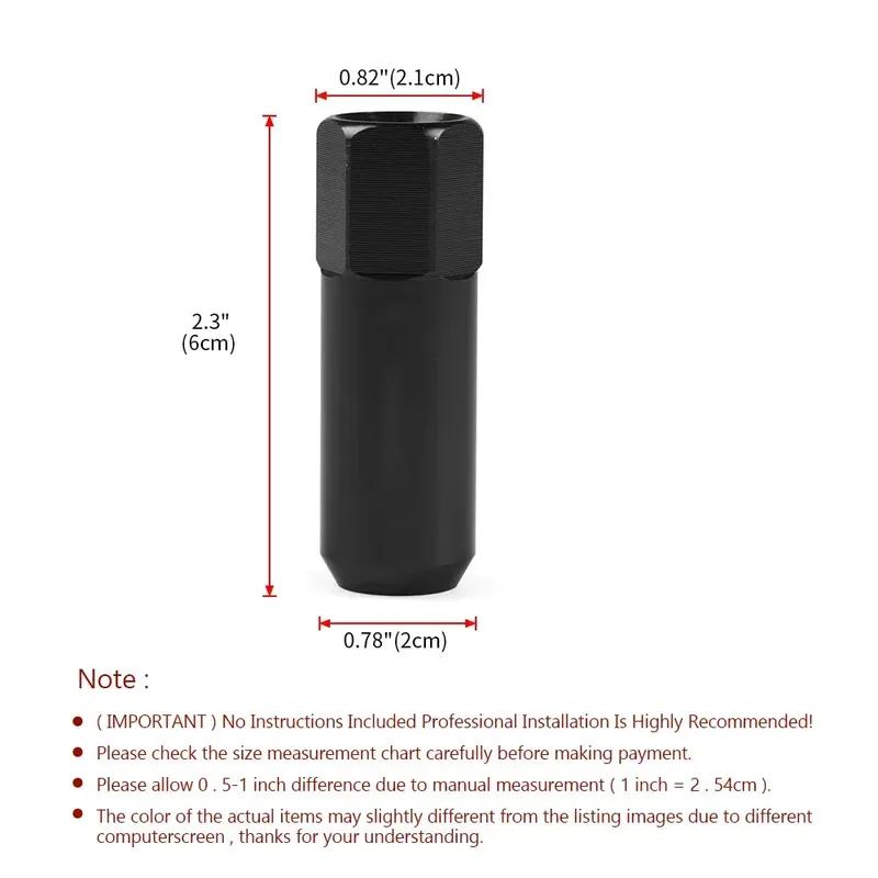 20 PZ 60mm M14*1.5 Dadi Ruota Nuovi Dadi Ruota da Corsa Vite Alluminio Tuner Dadi Ruota da Corsa Vite Bulloni Ruota Anodizzati