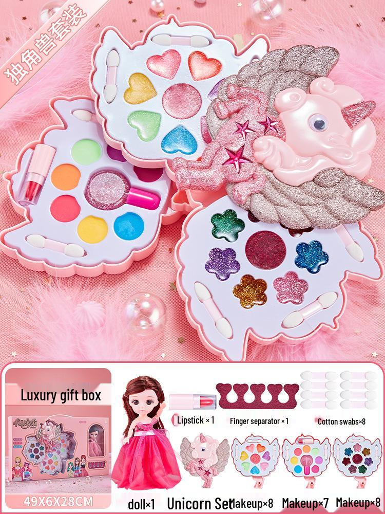 Kids' Makeup Set for Ages 3-6: Genuine Girls' Playhouse Toy with Lipstick 012/013