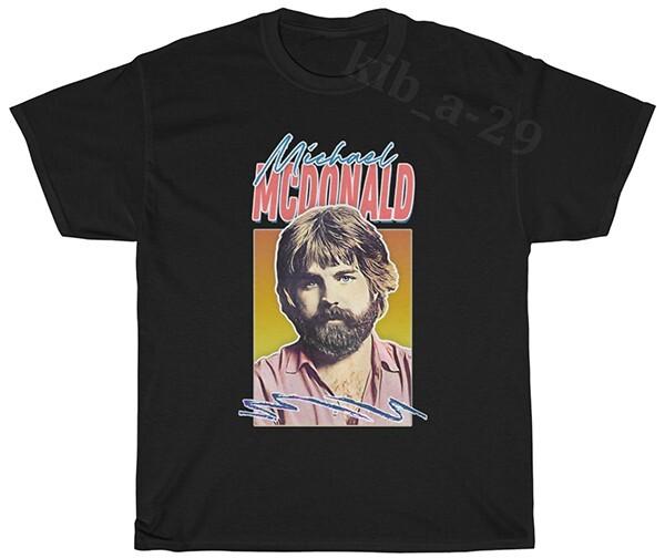 Michael McDonald 80s Retro Faded Style Tribute T-Shirt S-4XL Men Women Unisex XL