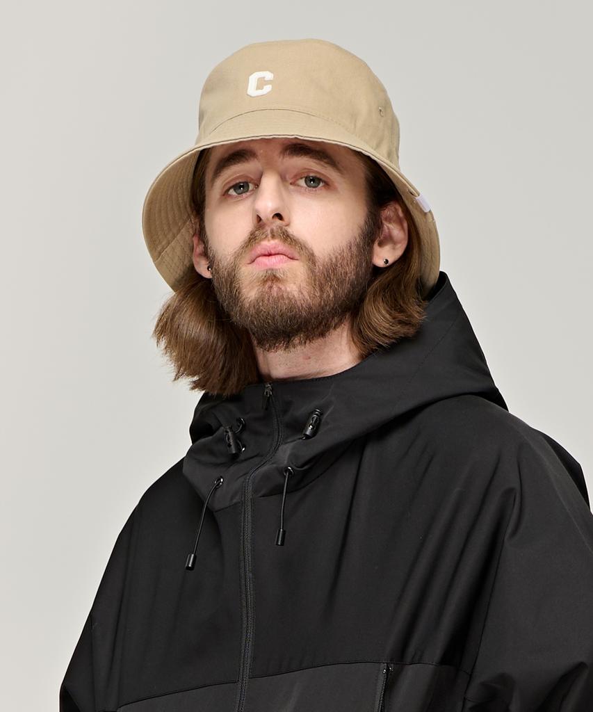 CARGOBROS Cb Logo Round Bucket Hat (Beige)