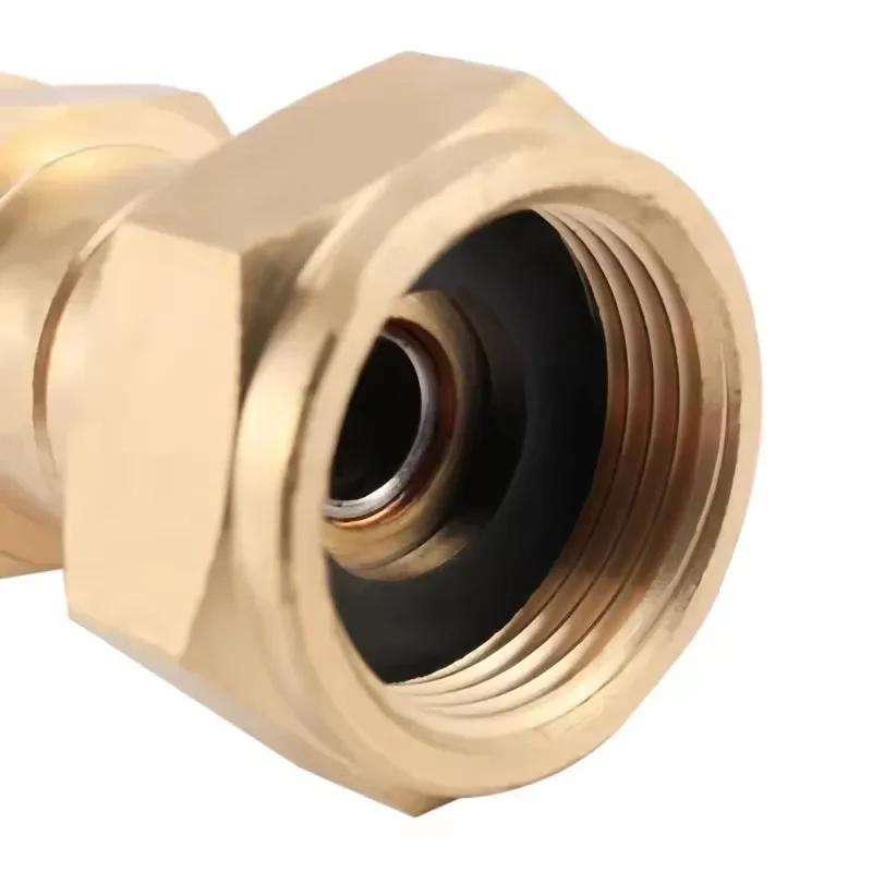 Pressure Washer Swivel Fitting Hose Connector M22 14/15mm Thread 360 Degree Swivel Hose Connector Anti-tangle Quick Connector