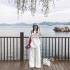 Heavy Cotton White Short-sleeved T-shirt Women's Summer New Loose Cartoon Design Sense Niche High Street Top