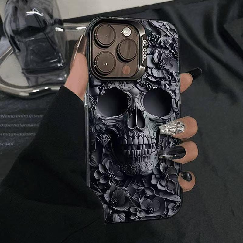 

Hollow Skull Phone Case for iPhone 13/14/15/16/17 Promax - Energetic Japanese/Korean Design iPhone 7