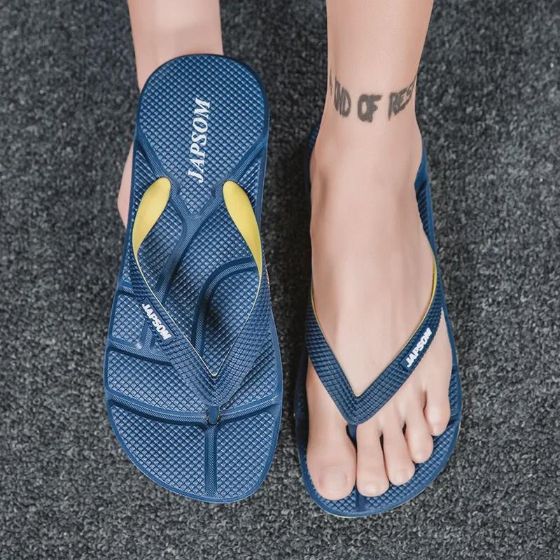 Men's Trendy Non-Slip Beach Flip Flops - Large Size Summer Sandals.