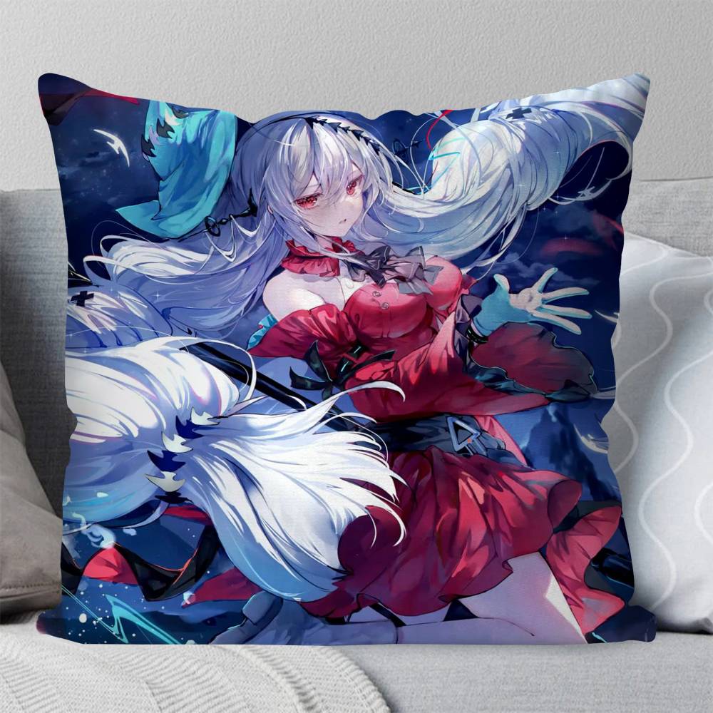 Skadi Animated Game AArknights Pillow Case Fashion Square Pillowcase Bedroom Sofa Room Ins Decoration Leisure