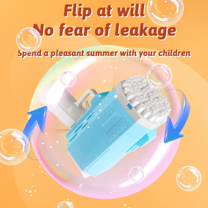 40 Hole Bubble Machine Handheld Porous Bubble Gun Birthday Wedding Ball Outdoor Toy [without Battery, Without Bubble Water]