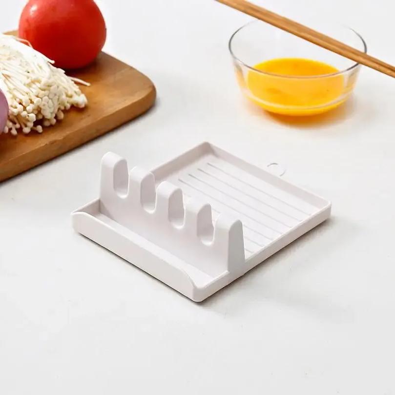 1 ADET Mutfak Spatula Rafı Tencere Kapağı Rafı Rafları Tezgah Kürek Kaşık Rafı Çorba Kaşığı Pedi Çorba Kaşığı Çubuk Tutucu