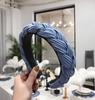 New Fashion Women Hairband Cross Knot Braid Headband Adult Autumn Winter Headwear Wide Side Turban Hair Accessories