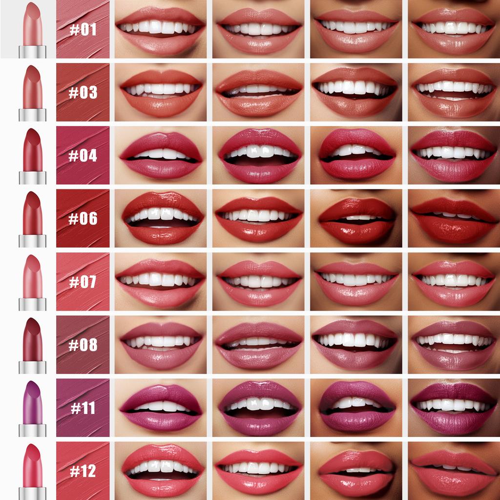 Lipstick Is Not Easy To Stick To The Cup And Does Not Fade. Lipstick Multi-Color Lipstick