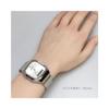 Casio Analog Digital ANA-DIGI Quartz Wristwatch Edgy Collection AQ-240 Series Overseas Model, Silver AQ-240E-7A, Bracelet Type