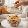 Elegant Style Transparent Candy Jar Moisture-Proof with Lid Crystal Snack Jar Sugar Bowl Dust-Proof Spice Organizer