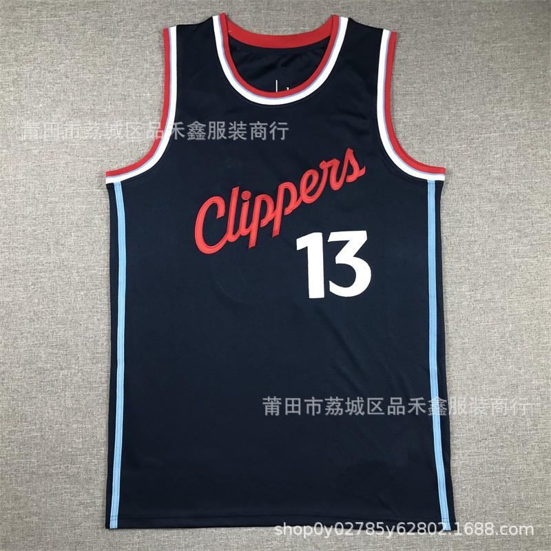 Custom Embroidered Basketball Jersey City Edition Men Women Cotton Sports Uniform LA Clippers Kawhi Leonard Paul George