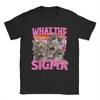 What Sigma Cat Meme Cotton T Shirt For Unisexs Summer Aesthetic Tshirts O Neck Harajuku Tees Plus Size Clothes