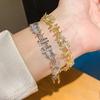 Zircon Designer Bracelet With Irregular Shape For Stylish Womens Wear