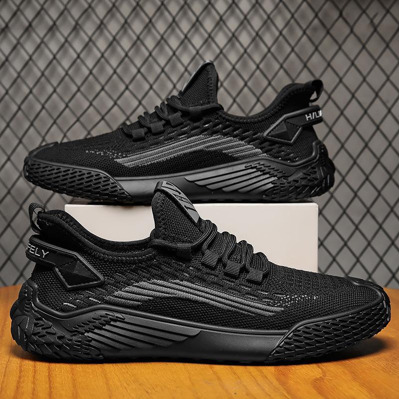 Men's Shoes Summer New Breathable Thin Fly-woven Mesh Tide Shoes Youth Casual Running Non-slip Shoes Tide