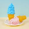 Simulation Ice Cream Cone Prop: Crispy Sweet Cone Model for Night Market Stall or Dessert Decor