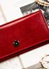 Women's leather wallet PTN 1680133-TVT-6561 Red