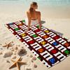 1Pc Colorful Pixel Beach Towel, Quick Dry, Multi-Use for Beach Pool Gym Yoga Home Travel, Christmas, Halloween, Xmas Gift M928887