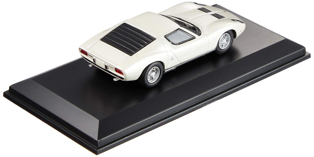Kyosho Bunka Original Scale Mini Car Series Lamborghini Miura P400 Finished Product 1/64 White/Silver