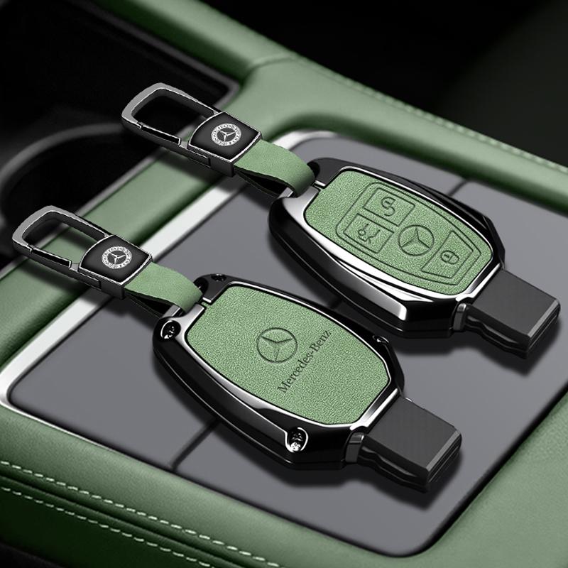 AABGY1 Car Remote Key Case Cover Protector Shell for Mercedes Benz A B G R Class GLA GLK W176 W204 W251 W463 Auto Keychain Accessories