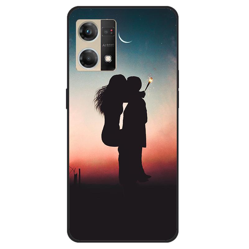 Für Oppo Reno7 4G Hülle CPH2363 Stoßfest Weiches Silikon TPU Rückseite für Oppo F21 Pro F21Pro Handyhüllen für Reno 7 4G Niedlich