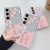 For Samsung Galaxy A15 5G Clear Letter Flowers Fashion Phone Cover Soft Silicone Fundas For Samsung A 15 Shell GalaxyA15 Capa