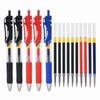 K35 Push-Type Gel Pen, 0.5mm Bullet Tip, Black/Red/Blue for Signing, Meetings, Students and Office Use