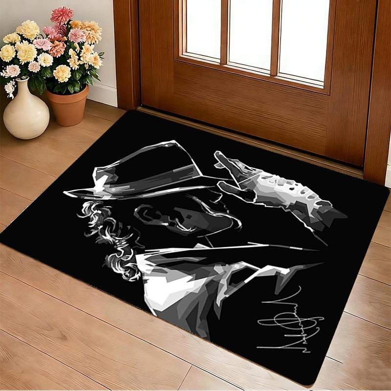 Michael Jackson Living Room Nonslip Area Rug Soft Carpet For Bedroom Gameoom Playroom Sofa Office Home Decor Doormat