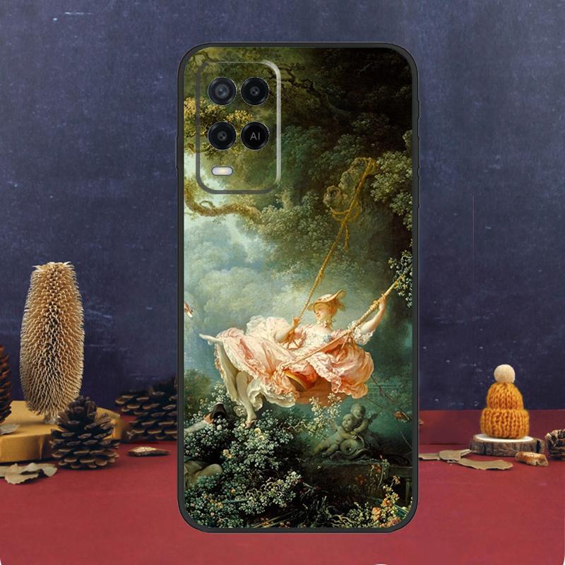 Renaissance Art Paint Case For Oppo A80 A60 A40 A78 A98 A58 A38 A18 A54 A74 A94 A96 A76 A16 A15 A17 A57 A5 A6 Pro