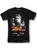 Men's Fast and Furious Retro Graphic T-Shirt- Black Vintage Movie Poster Design with Red Text and Character Art