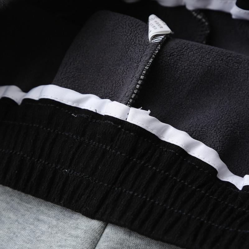 Plus Size Winter Fleece Casual Banana Straight Long Pants For Women