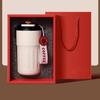 Temperature-Sensitive Coffee Thermos with Lanyard & Drink Switch