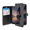 Nokia 1.3 Schwarz Wallet Flip PU-Lederhülle - Magnetverschluss, Schlanke Schutzhülle mit einfachem Portzugang