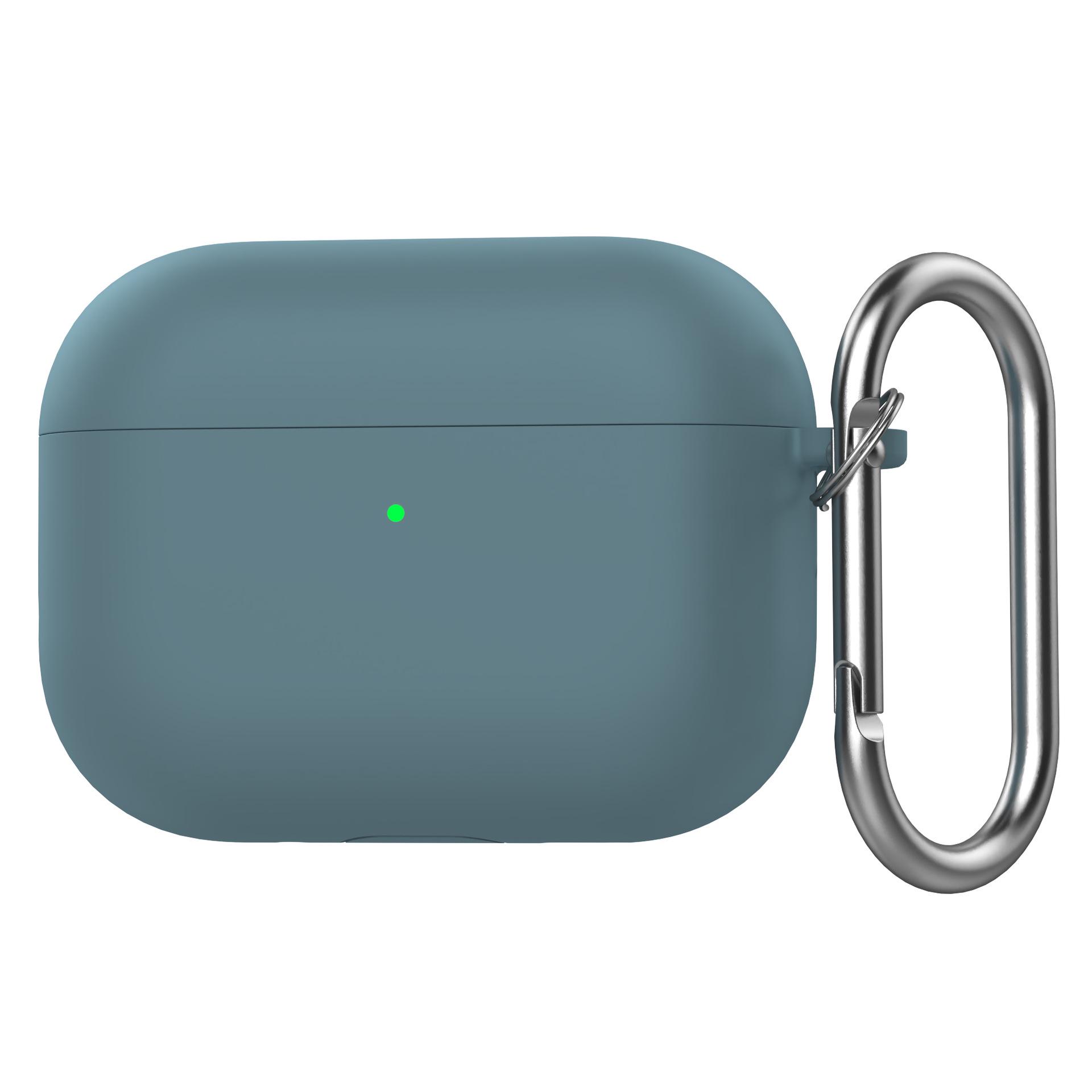 

Однотонный силиконовый защитный чехол для Apple AirPods Pro 3 & 4 - Бесплатная доставка AirPods Pro 3 полночь зеленый