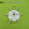 Plastic Cooling Fan Blade for 220V/380V Electric Motor and Booster Pump