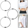 3 Stuks Verstelbare Crop T-shirt Band Hoge Elasticiteit Onzichtbare Top Aansnoerriem voor Dames Heren Shirt Strakker Maken
