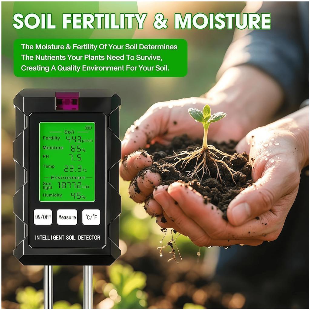 Soil Tester Soil Moisture Meter Fele Soil Temperature Soil pH Meter Moisture Soil Detector