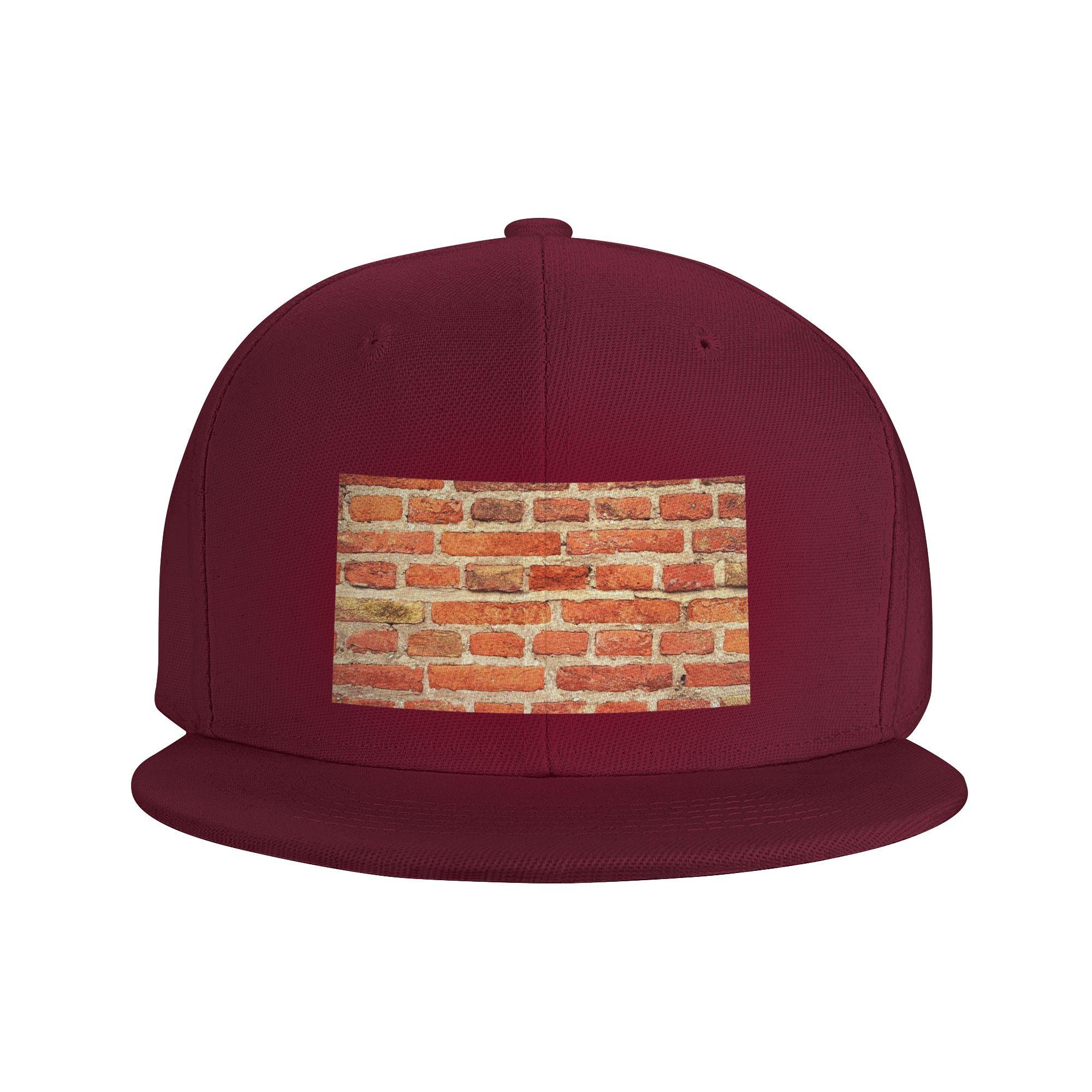 

The Red Brick Wall Baseball Caps Snapback Fashion Baseball Hats Breathable Casual Casquette Outdoor for Unisexs And WoUnisexs One Size