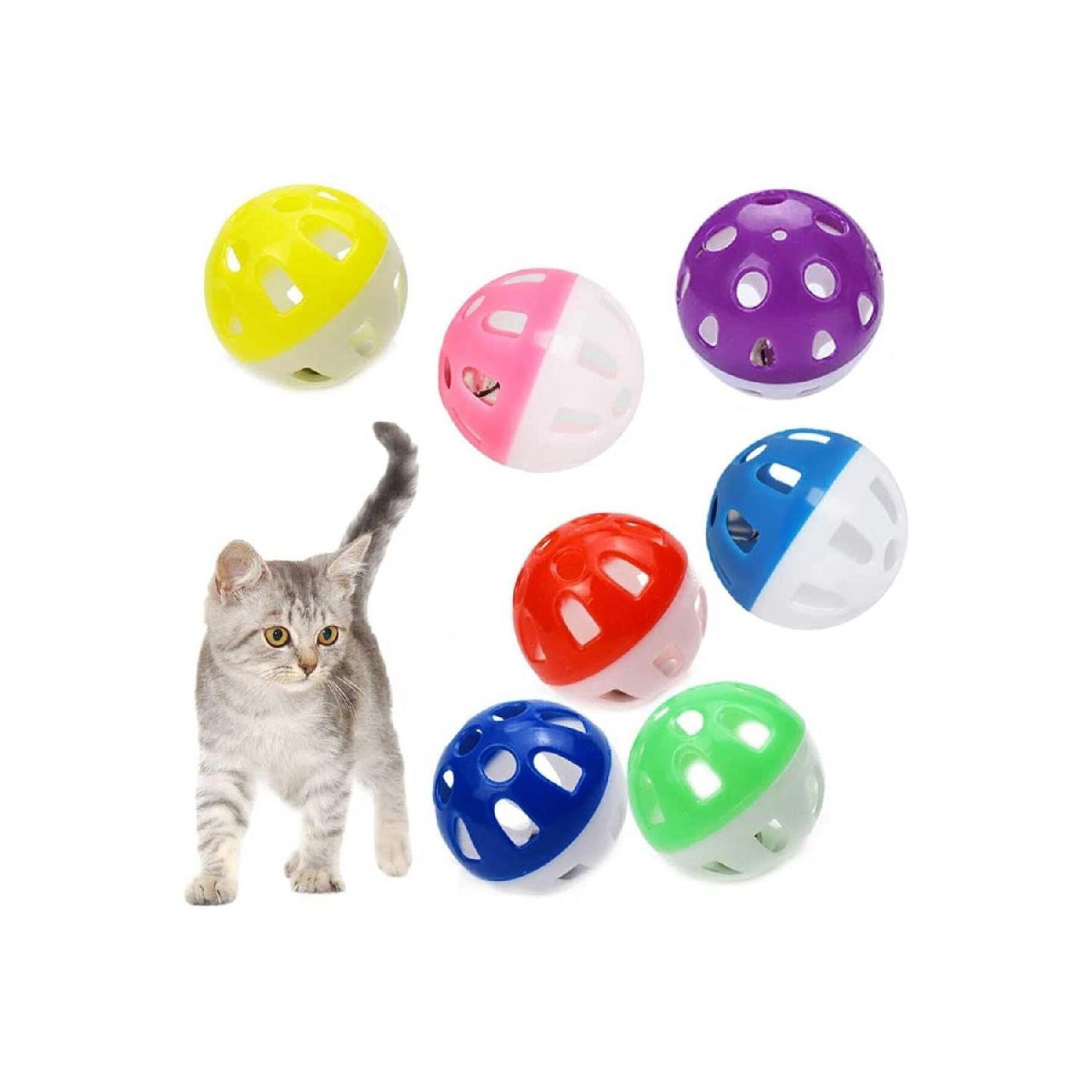 

Игровой мяч с погремушкой для домашних животных, колокольчик белый