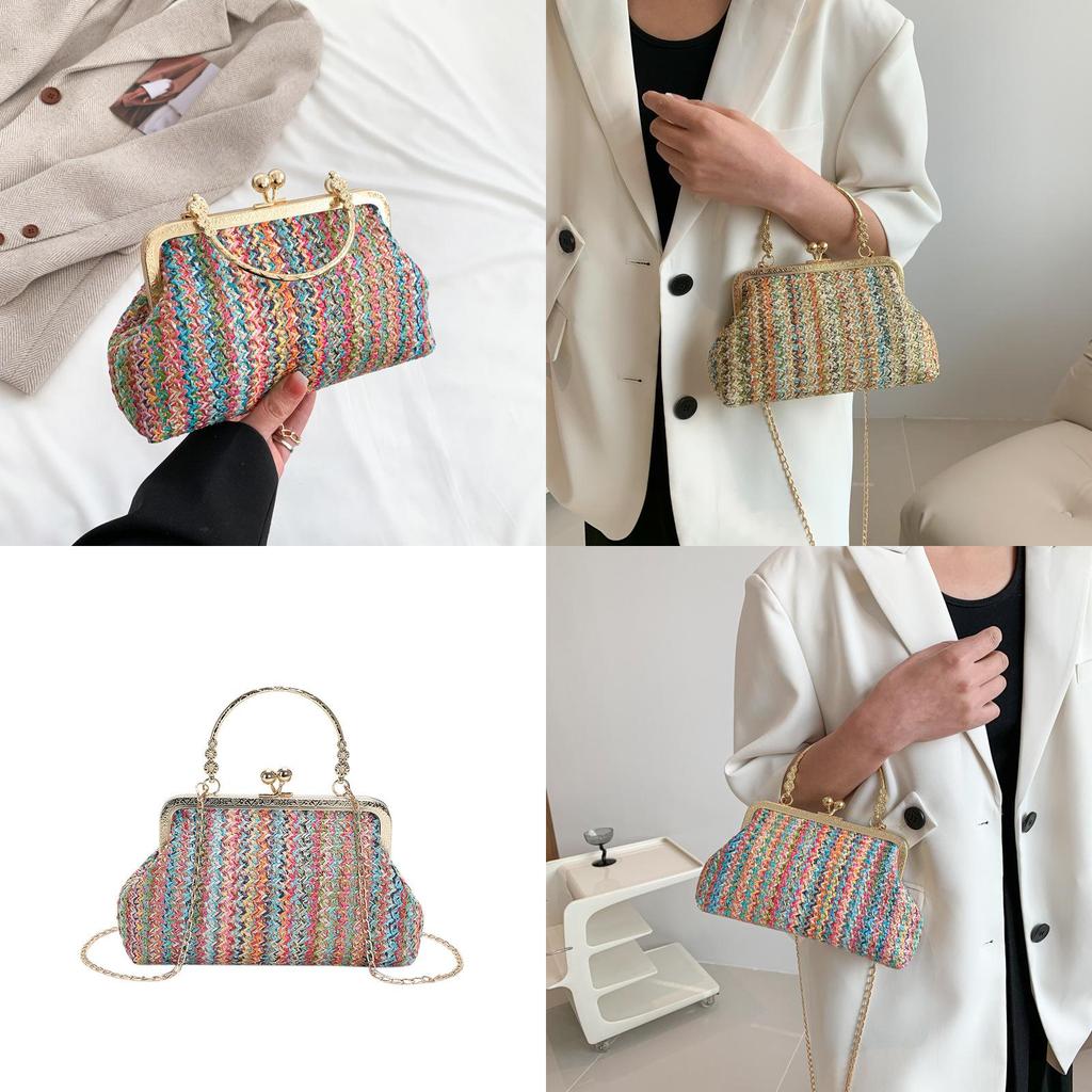 Stylish Urban Chic Woven Handbag 2023 Trendy Soft Woolen Mini Bag For Women
