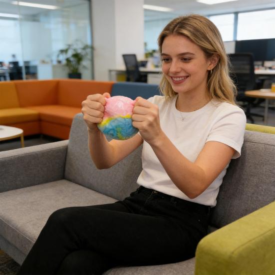 Crisp Stress Ball Handmade Stress Relief Slow Rising Ball Sensory Fidget Toy Portable Decompression Stress Ball Party Favors