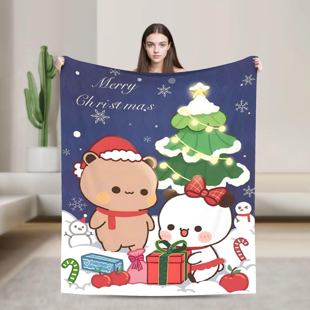 Bubu Dudu Christmas Blanket Quality Warm Bedding Throws Autumn Boy Girl Living Room Fashion Bedspread
