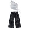 Girls' Trendy Street Dance Outfit - Jazz & Hip Hop Performance Set