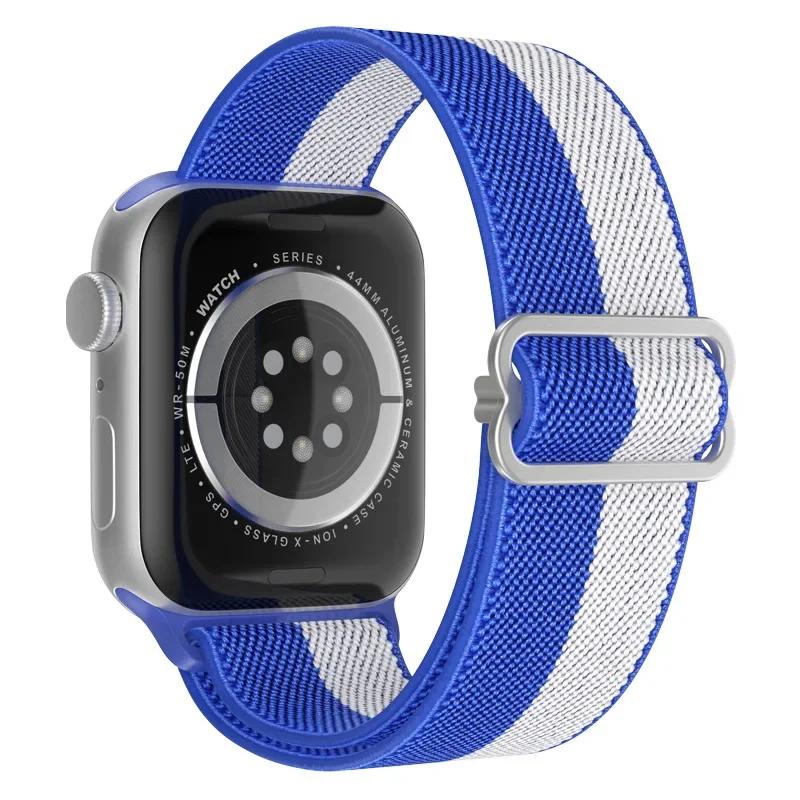 Elastyczny Nylonowy Pasek do Apple Watch ultra 2 49mm Seria 9/8/7 41mm 45mm38/42-40mm/44mm Boho Bransoletka iWatch 6 5 4 3 Se Pasek