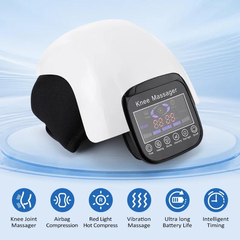 2026 New Gift Electric Knee Massager Infrared Heating Vibration Air Pressure Elbow Knee Massager Relief Swelling Stiff Joints Muscle Relax