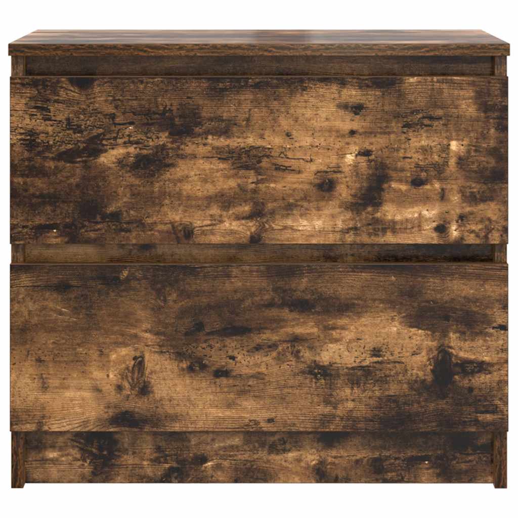 TV Cabinet Smoked Oak Finish 60 x 35 x 54 cm Particleboard