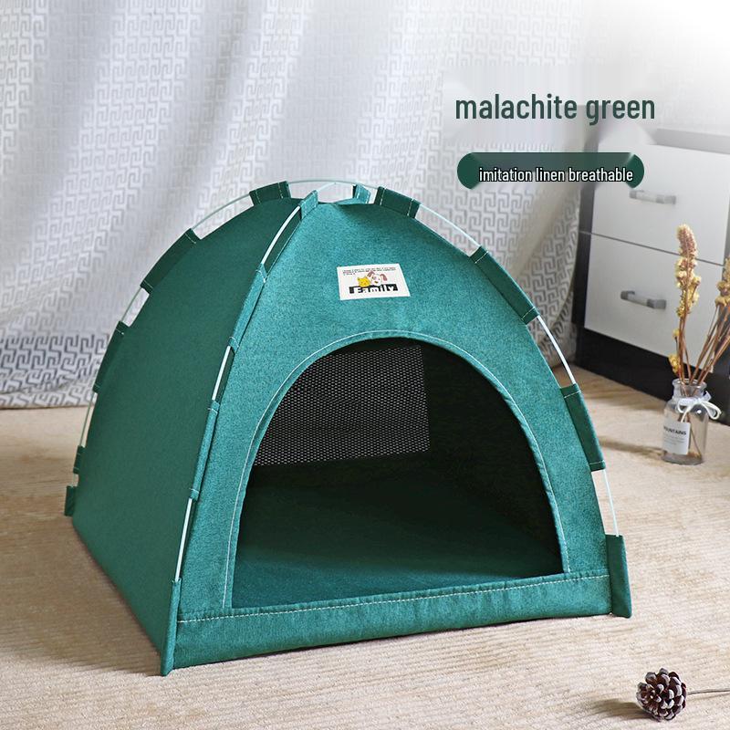 All-Season Foldable Pet Tent for Cats and Dogs - Breathable Outdoor Mat